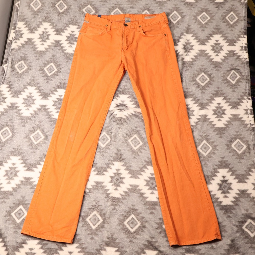 Citizens of Humanity Sid Orange Straight Leg Jeans 32x32" 604E-137 Mens USA Made